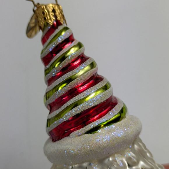 Christopher Radko Glass Christmas Ornament Handcrafted 02 Minty Nick Gem 1010126 - Picture 6 of 8